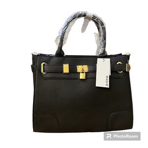 NEW JustFab Black Large Purse Bag